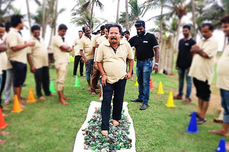 Glass Walk Activity in India