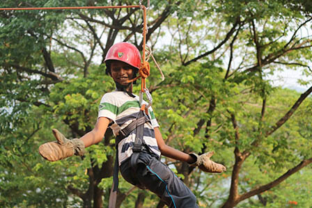 Zipline Adventure Activity in India