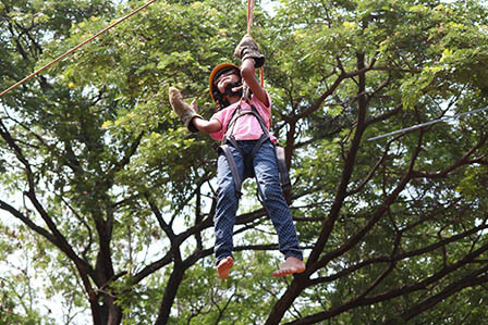 Zipline Adventure Activity in India