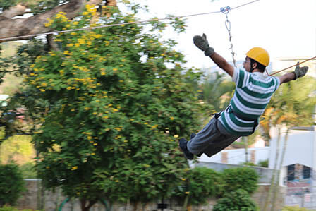 Zipline Adventure Activity in India