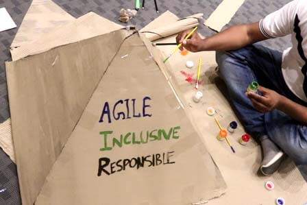 Pyramid Team Building Challenge