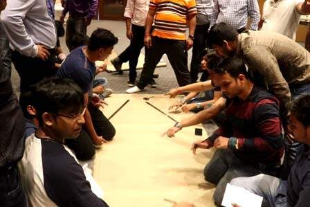 Pyramid Team Building Challenge