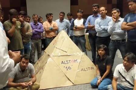 Pyramid Team Building Challenge