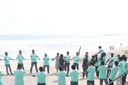 Yurt Circle Team Building