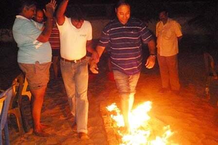 Fire Walk Activity in India