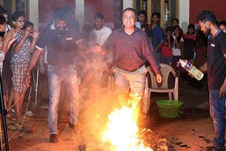 Fire Walk Activity in India