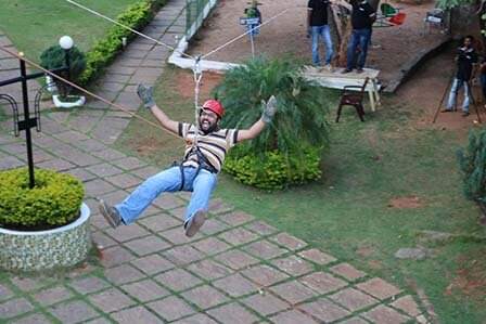 Zipline Adventure Activity in India