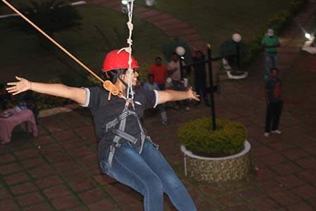 Zipline Adventure Activity in India