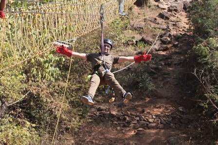 Zipline Adventure Activity in India