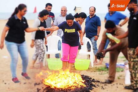 Fire Walk Activity in India